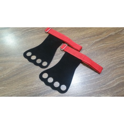 4 Fingers Red & Black Palm Guards